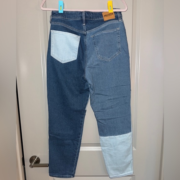 Hollister Color block Patchwork Ulta High-Rise Mom Jeans - Picture 2 of 3